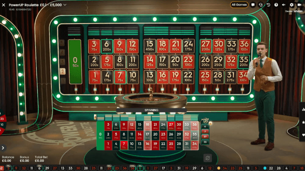 Power Up Roulette bord